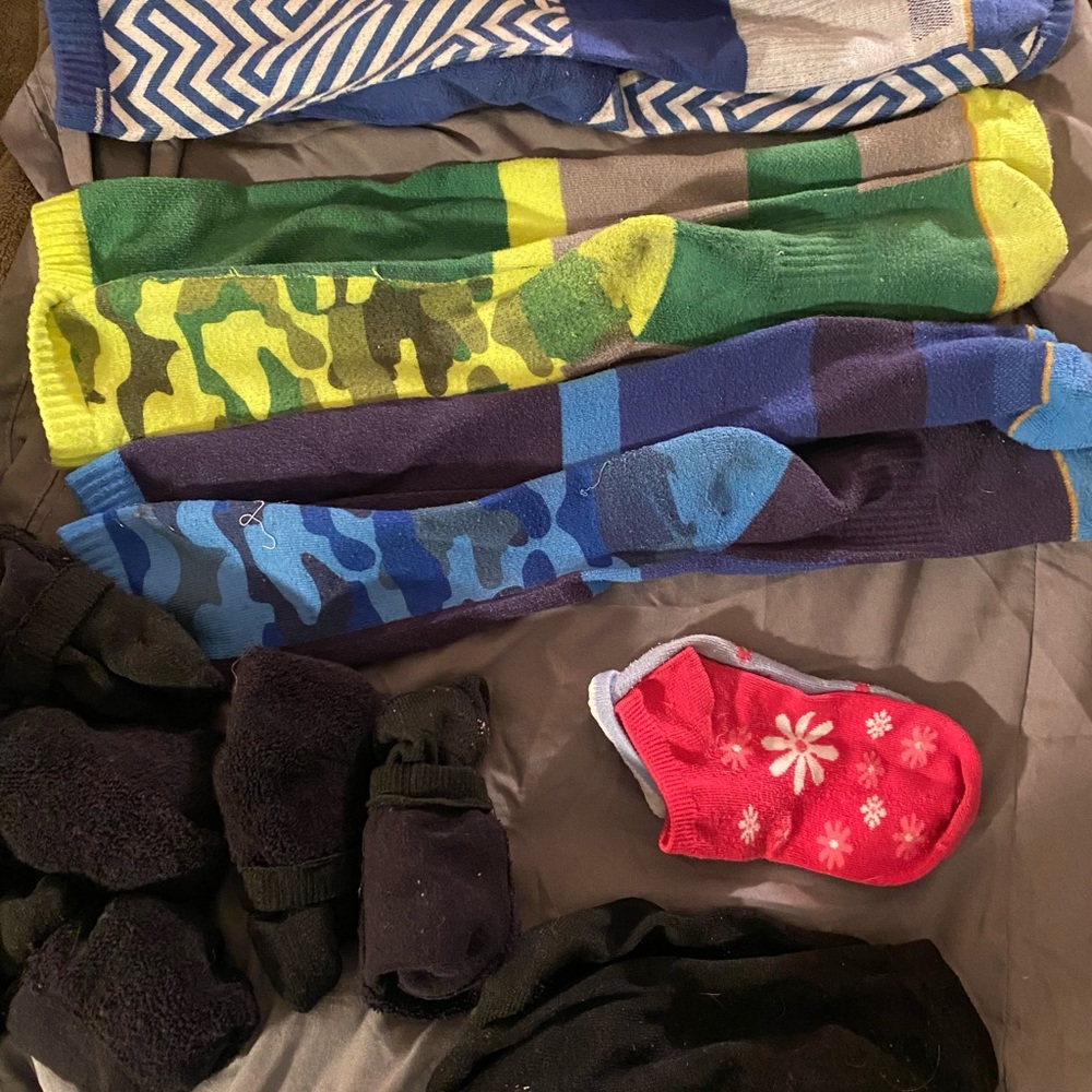 Socks mixed ankle and long socks